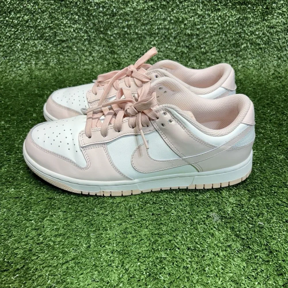 Women’s Nike Dunk Low White Orange Pearl Size 9 Pink Sneakers Shoes DD1503-102